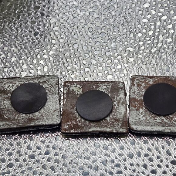 "5/$25" Set Of 3 Handmade Clay Western Fridge Magnets Horse Shoe, Star, Bull - Picture 4 of 4